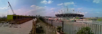View of the Olympic Stadium from the View Tube