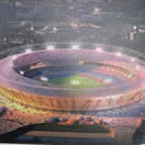 An artist's impression of the Olympic stadium