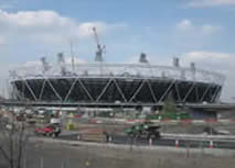 The view of the Olympic Stadium from the View Tube