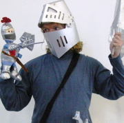 Knight of Knowledge holding sword